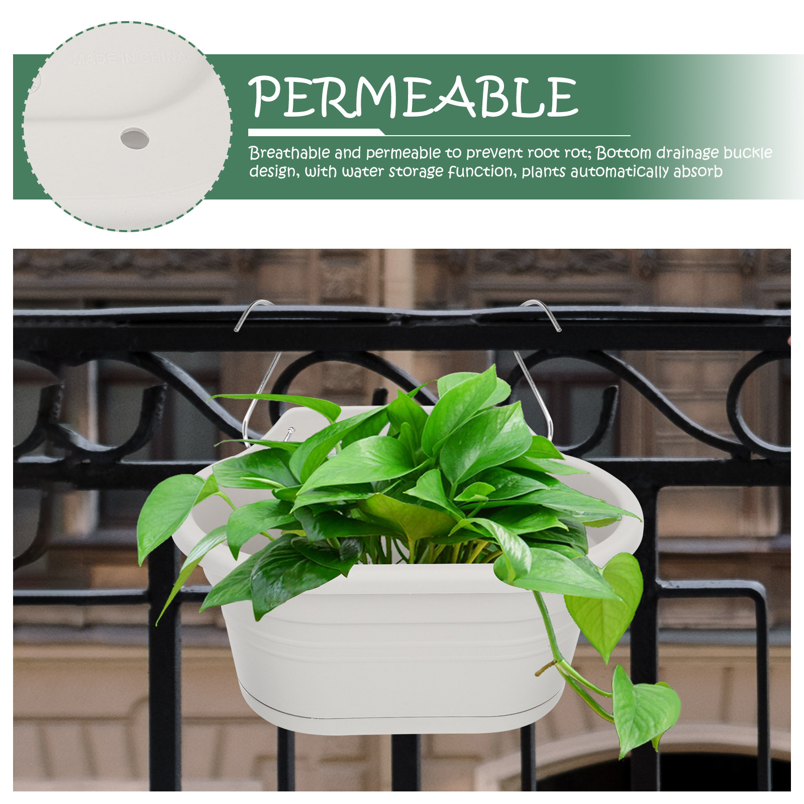 1Set Wall Hanging Flower Pot S - Spider Plant Hanging recension och pris