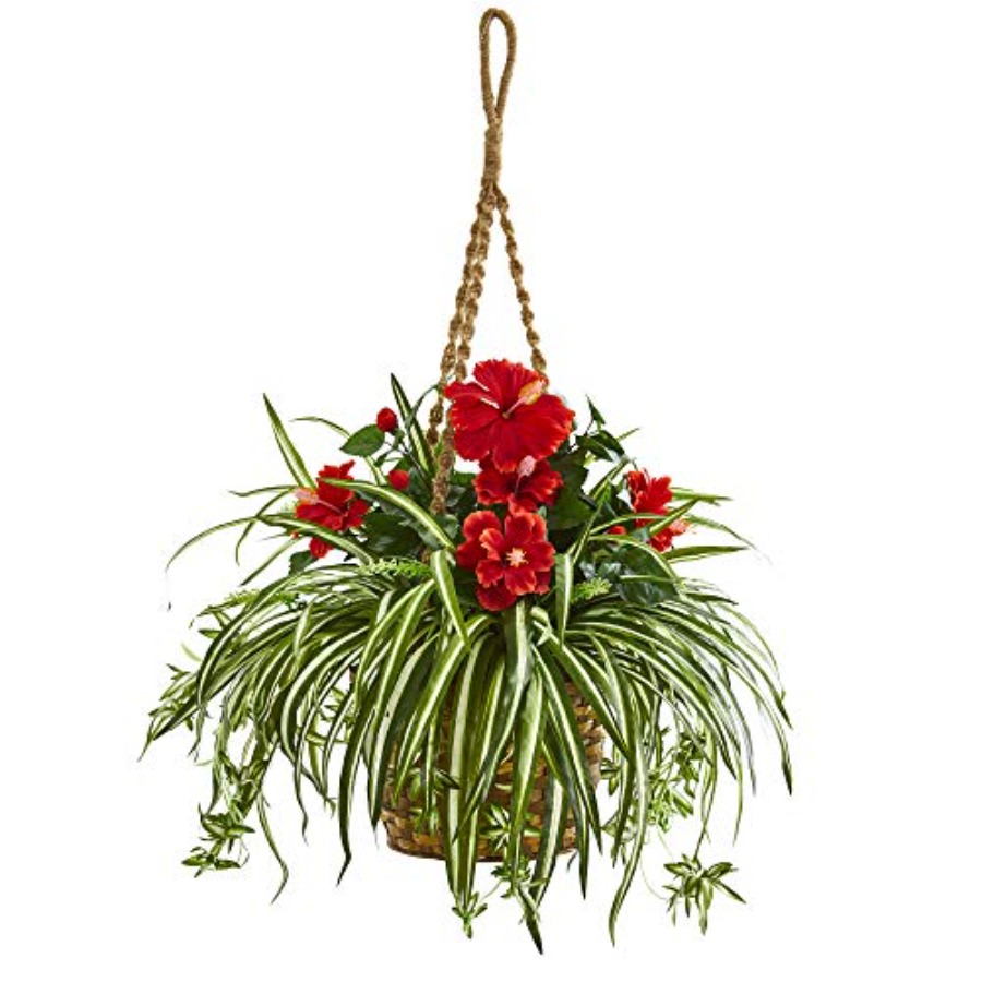 Hanging basket artificial plan - Spider Plant Hanging recension och pris