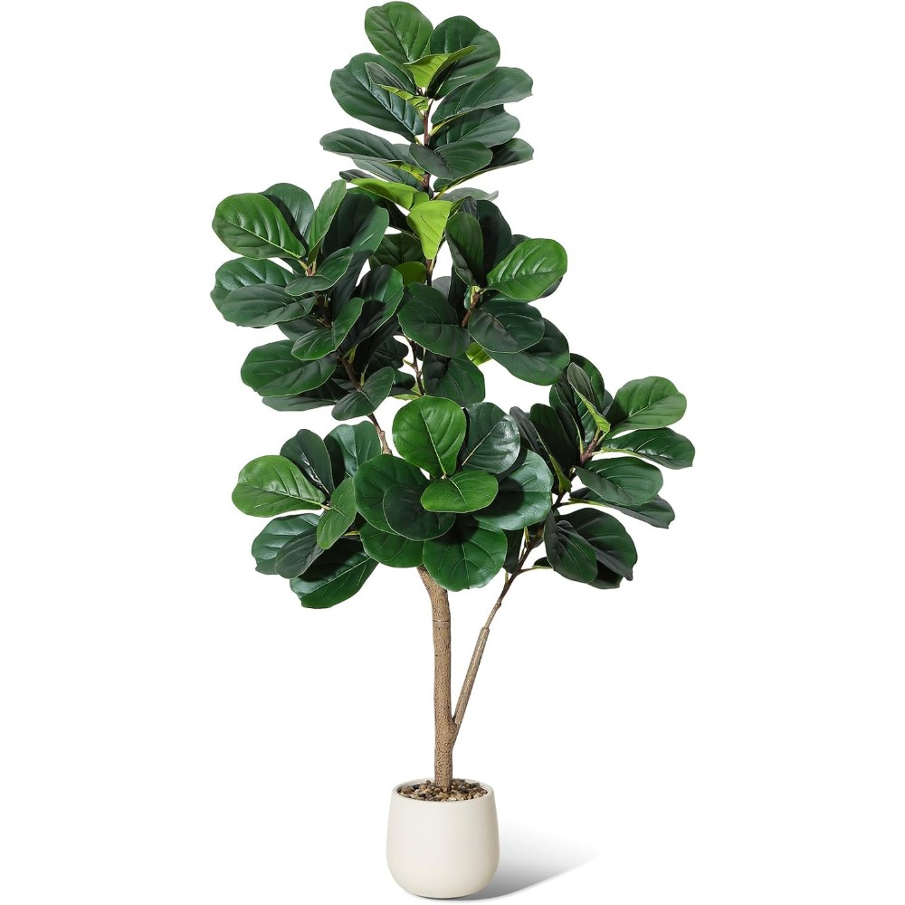 Lifelike Artificial Fiddle Lea - Ficus Lyrata Tree recension och pris
