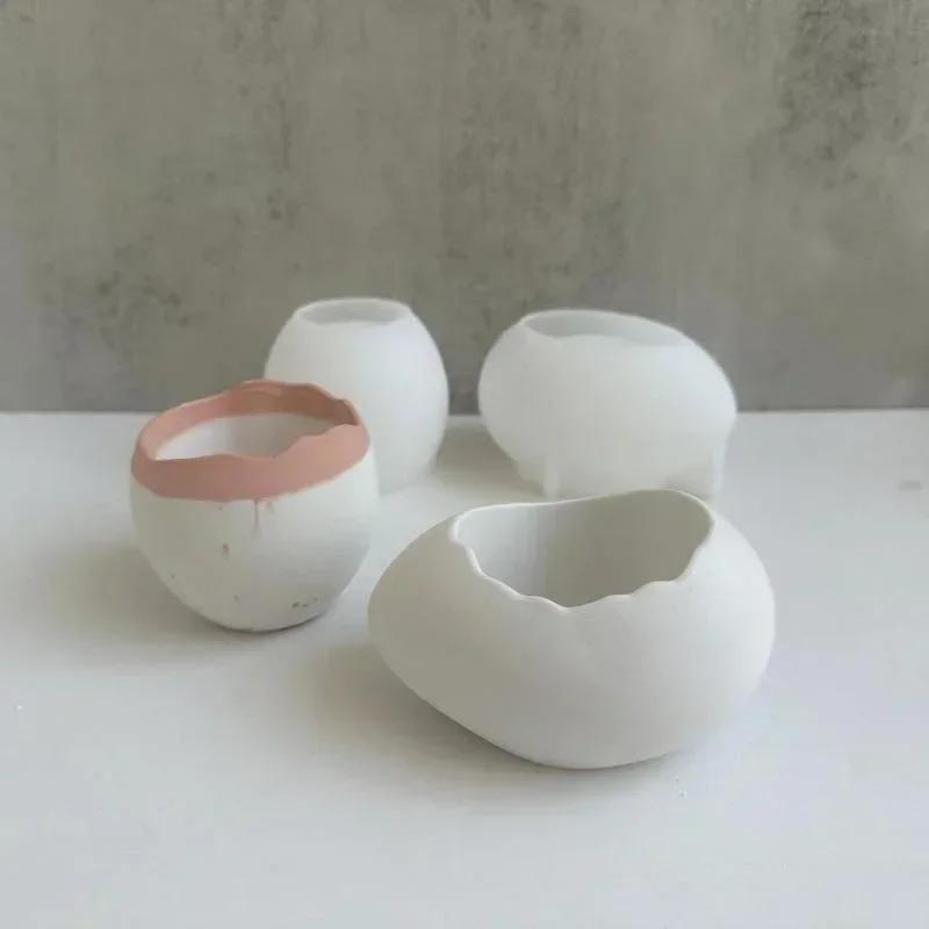 Plaster Handmade Mold Egg-shap - Echeveria Succulent recension och pris