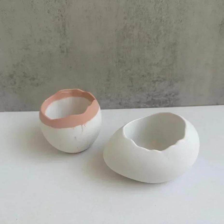 Plaster Handmade Mold Egg-shap - Echeveria Succulent recension och pris