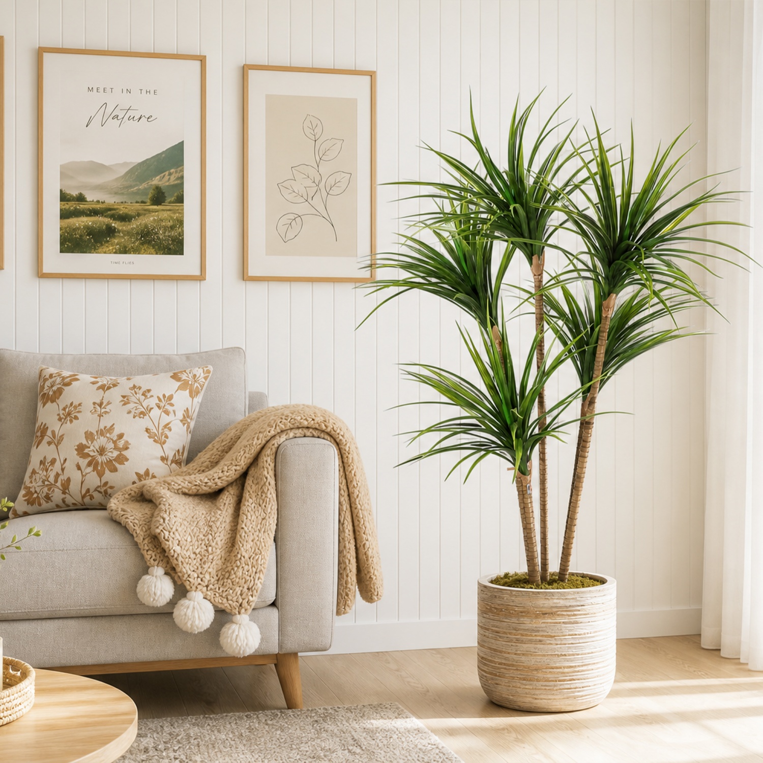 4.27FT/5 FT Artificial Dracaen - Dracaena Marginata recension och pris