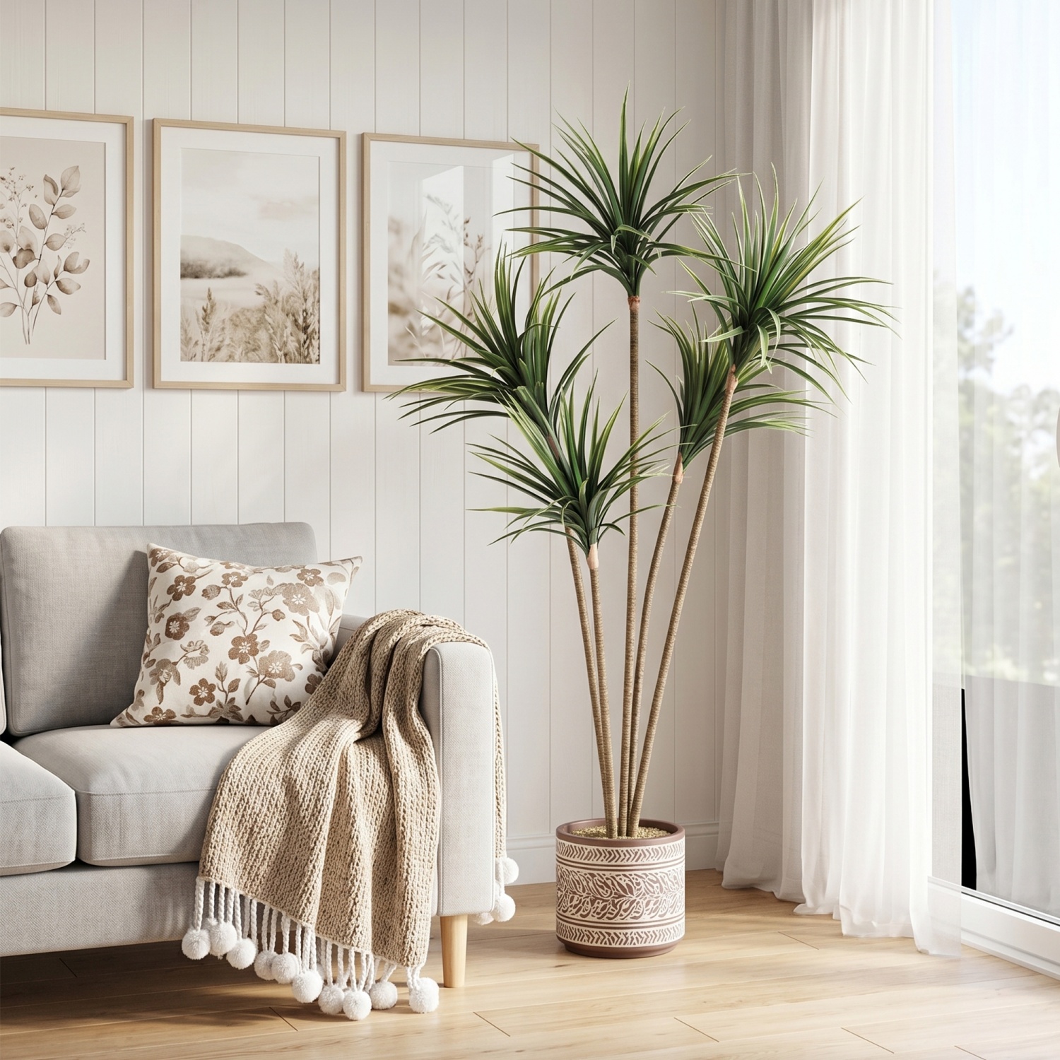 4.27FT/5 FT Artificial Dracaen - Dracaena Marginata recension och pris