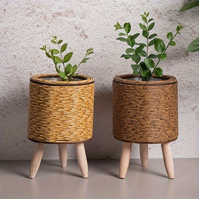 Charming Rustic Rattan Planter - Aloe Vera Pot recension och pris