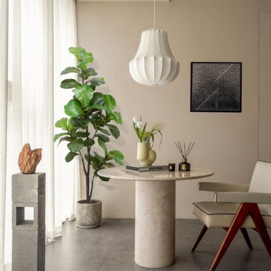 Artificial Fiddle Leaf Fig Tre - Ficus Lyrata Tree recension och pris