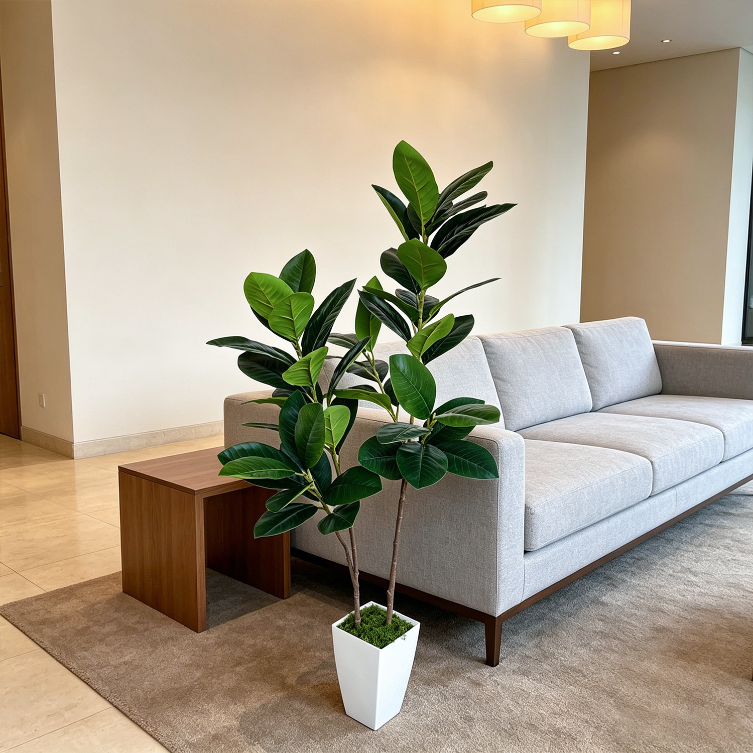 130cm/4.3ft Artificial Ficus L - Ficus Lyrata Tree recension och pris