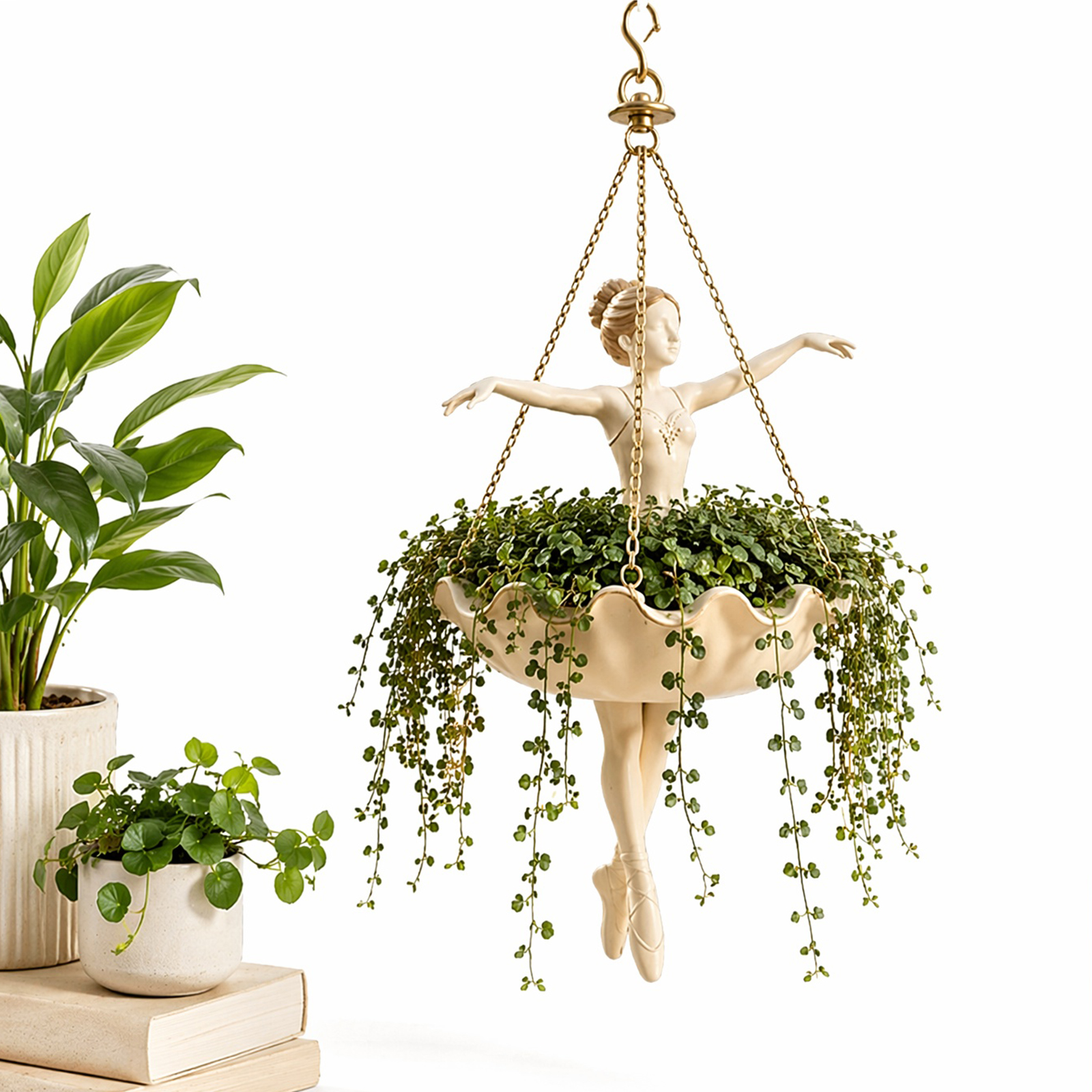 Cute Resin Hangable Planter Fa - Spider Plant Hanging recension och pris