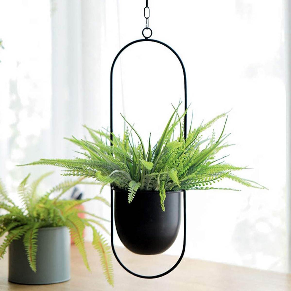 Hanging Iron Art Plant Pots Ba - Spider Plant Hanging recension och pris