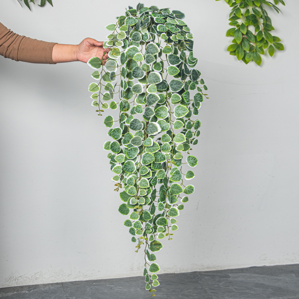 60-80cm Artificial Hanging Vin - Pilea Peperomioides recension och pris