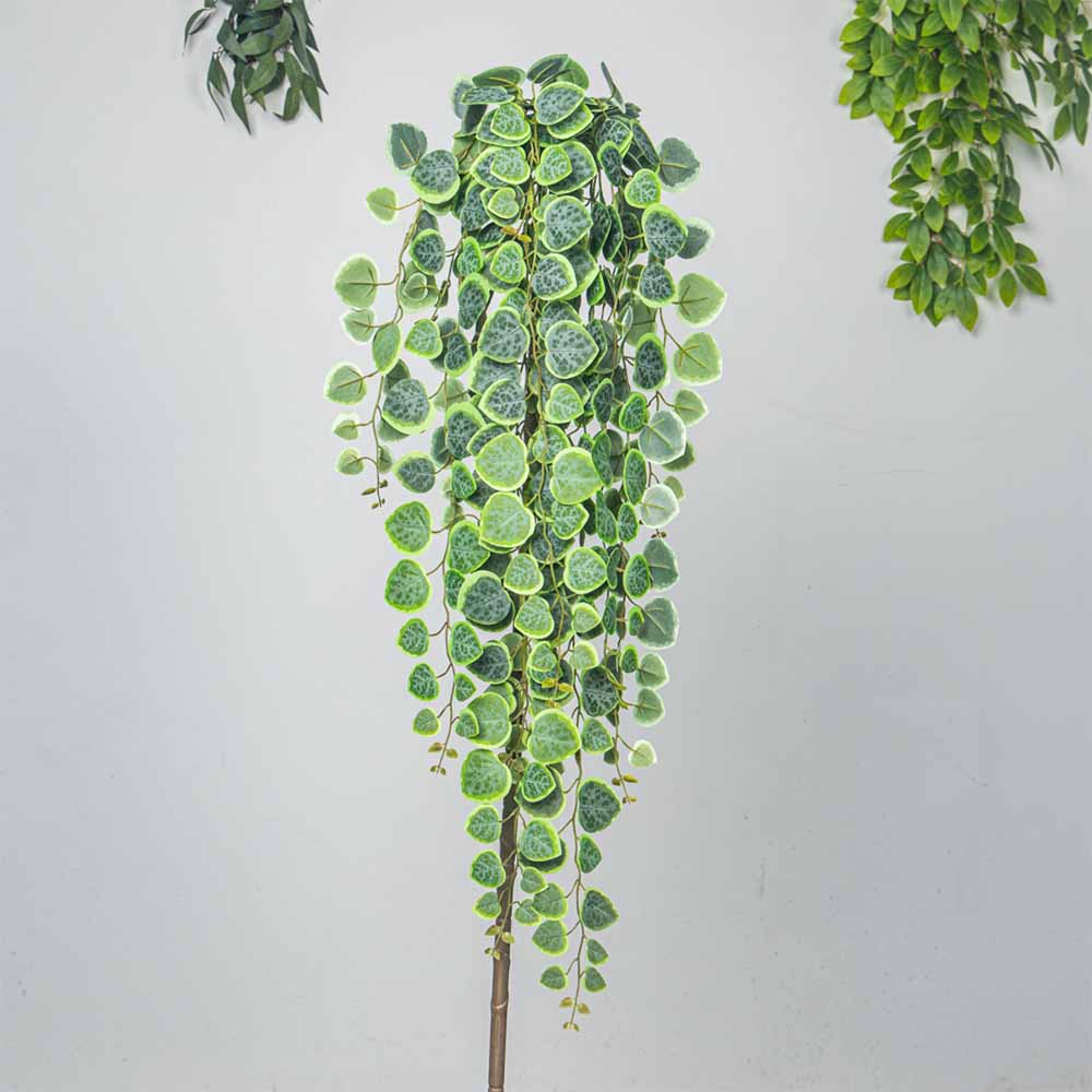 60-80cm Artificial Hanging Vin - Pilea Peperomioides recension och pris