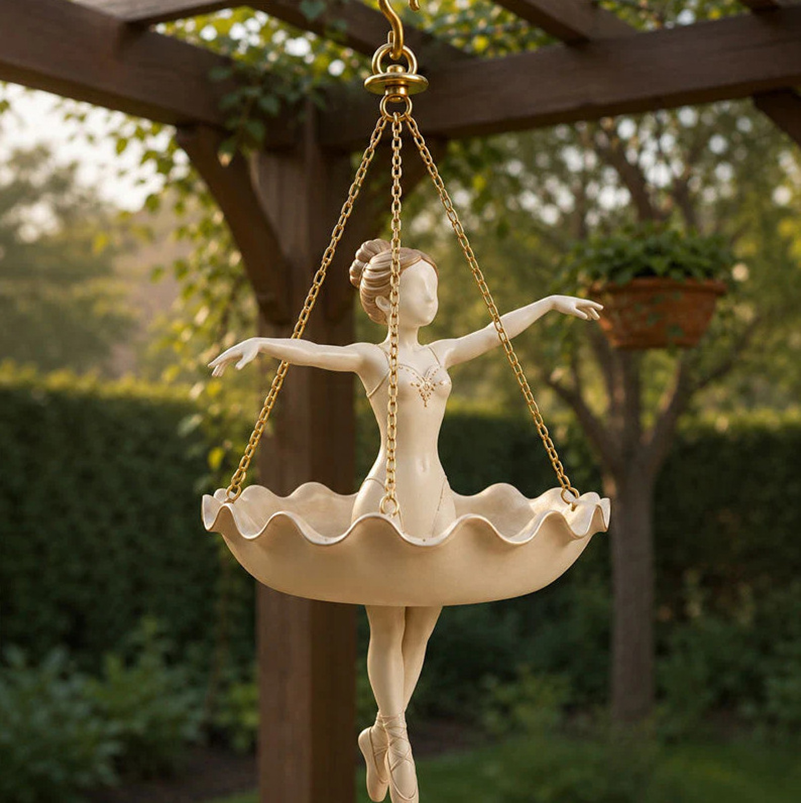 Ballet Dancer Resin Flower Hol - Spider Plant Hanging recension och pris