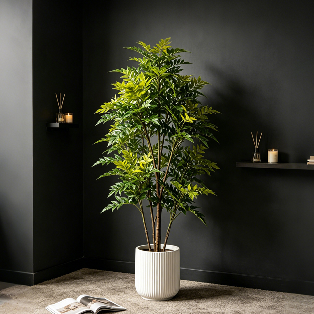 73-135cm Large Fake Nandina Pl - Ficus Lyrata Tree recension och pris