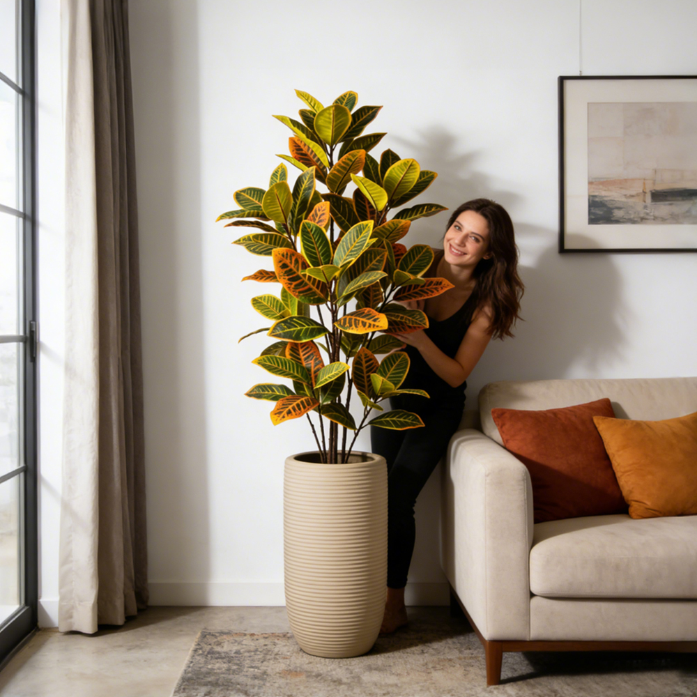 58-115cm Artificial Ficus Tree - Ficus Lyrata Tree recension och pris