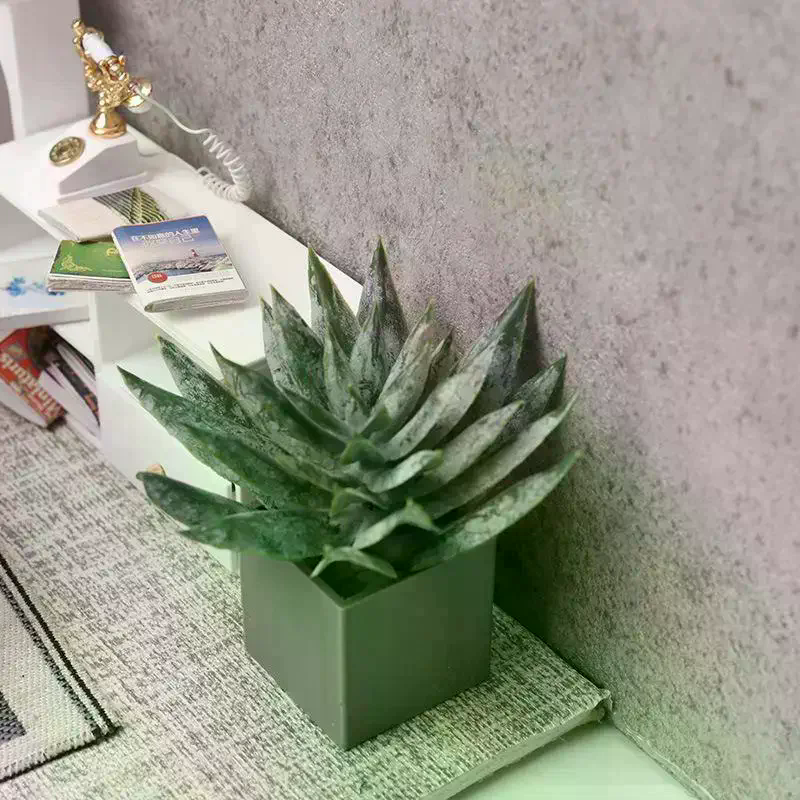 Dollhouse Decor Mini Aloe Vera - Aloe Vera Pot recension och pris