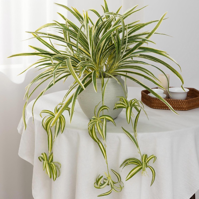 Artificial Spider Plant Chloro - Spider Plant Hanging recension och pris