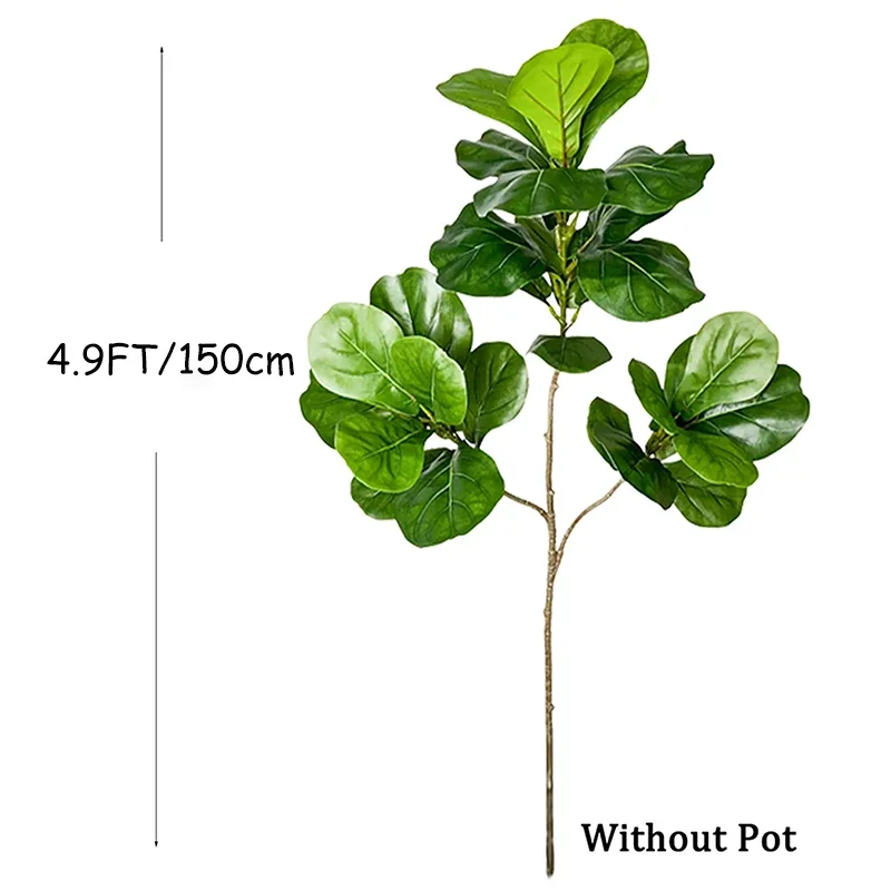 2-4.9FT Large Artificial Ficus - Ficus Lyrata Tree recension och pris