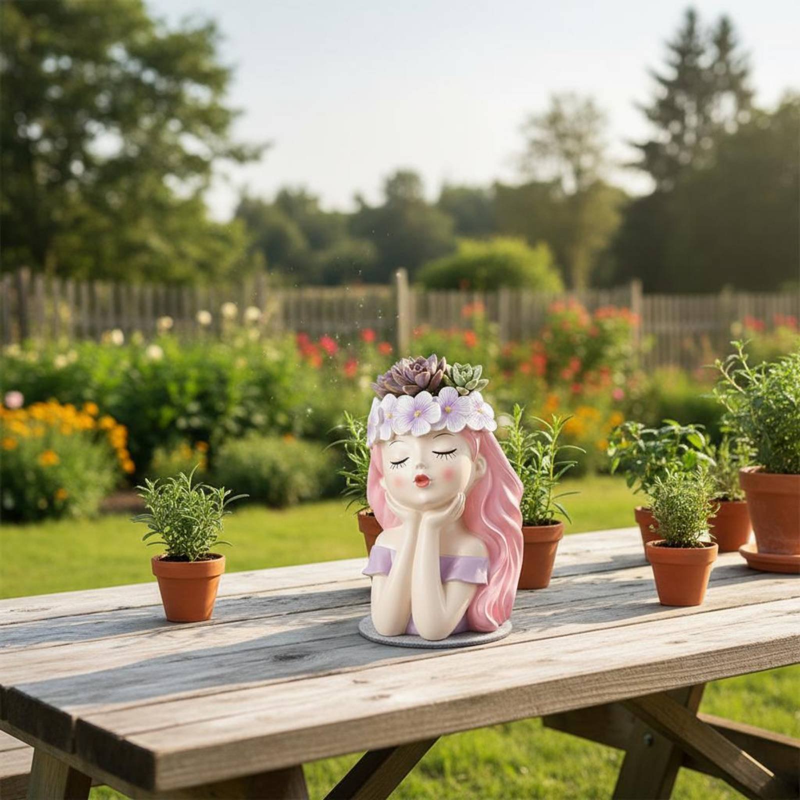 Fairy Plant Pot Creative Desig - Echeveria Succulent recension och pris
