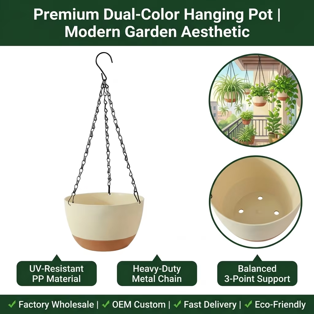 Modern Everyday Dual-Color Han - Spider Plant Hanging recension och pris