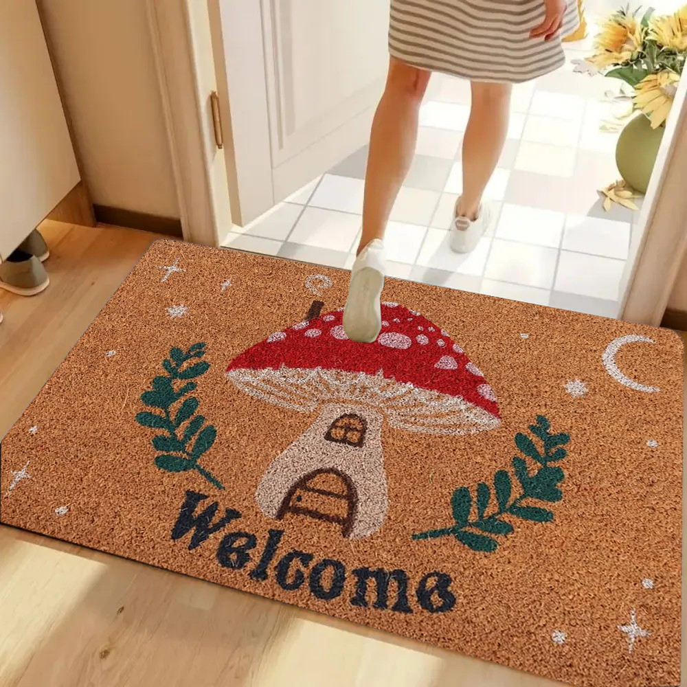 Welcome Retro Floral Doormat O - Maranta Prayer Plant recension och pris