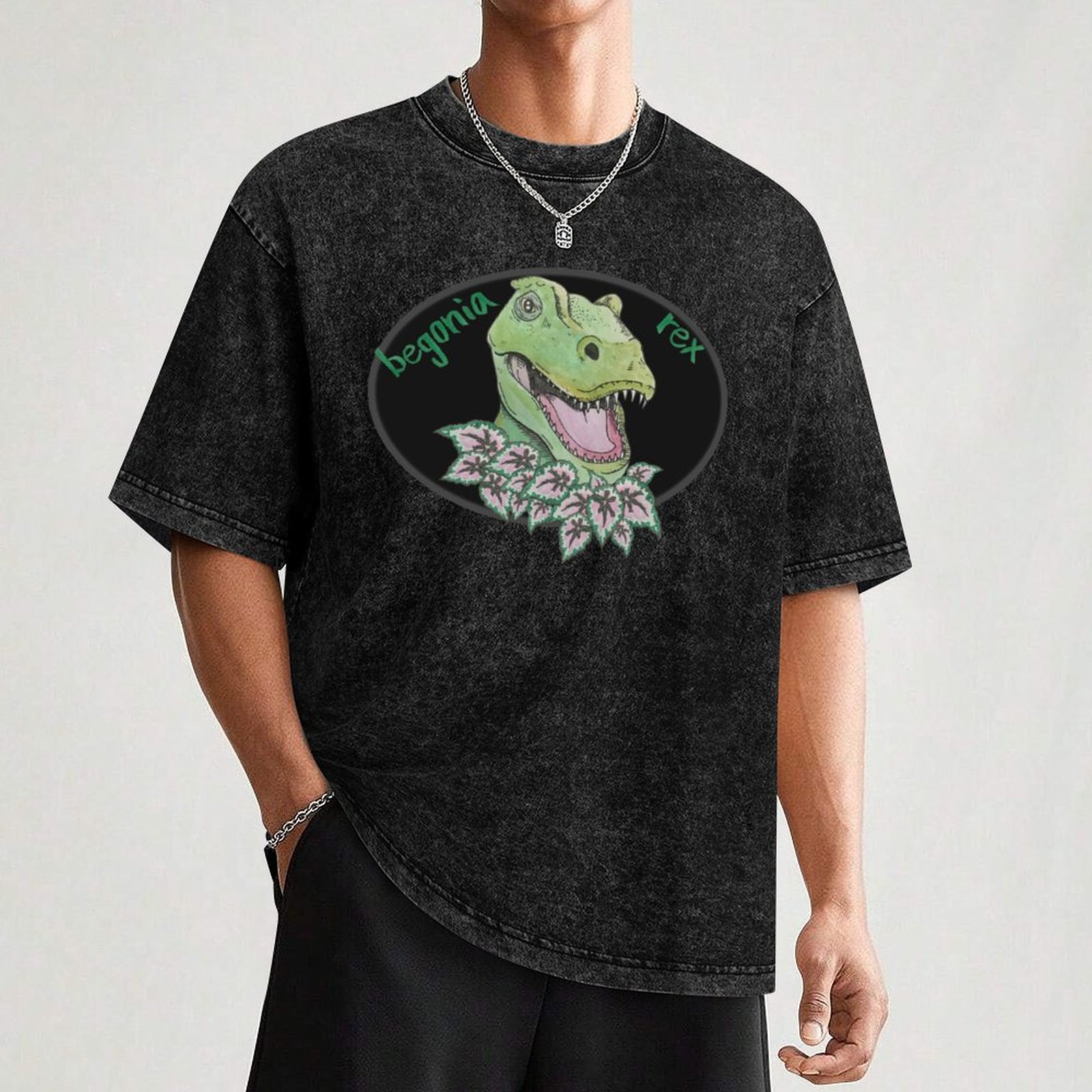 T rex begonia T-Shirt Big and  - Begonia Rex recension och pris