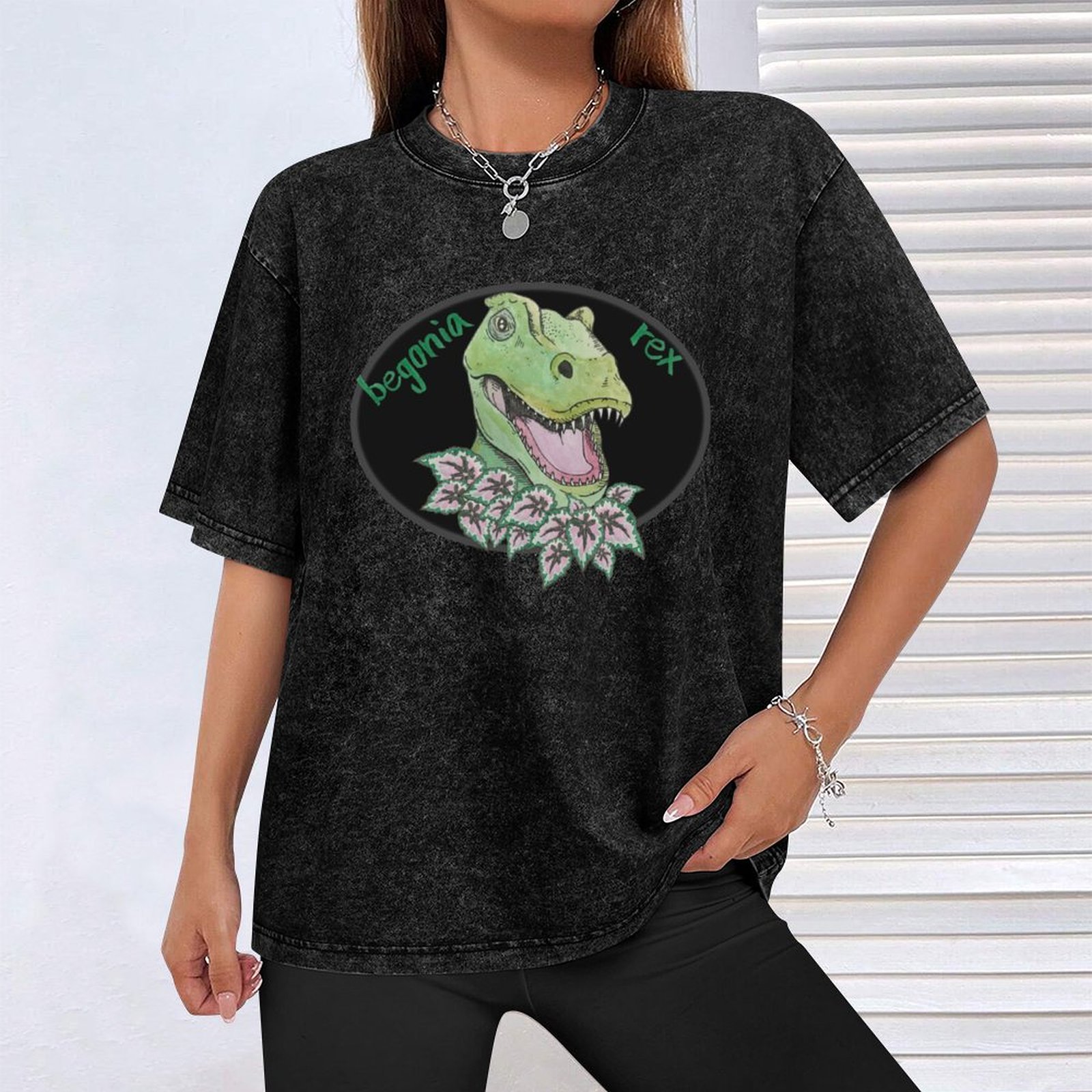 T rex begonia T-Shirt Big and  - Begonia Rex recension och pris