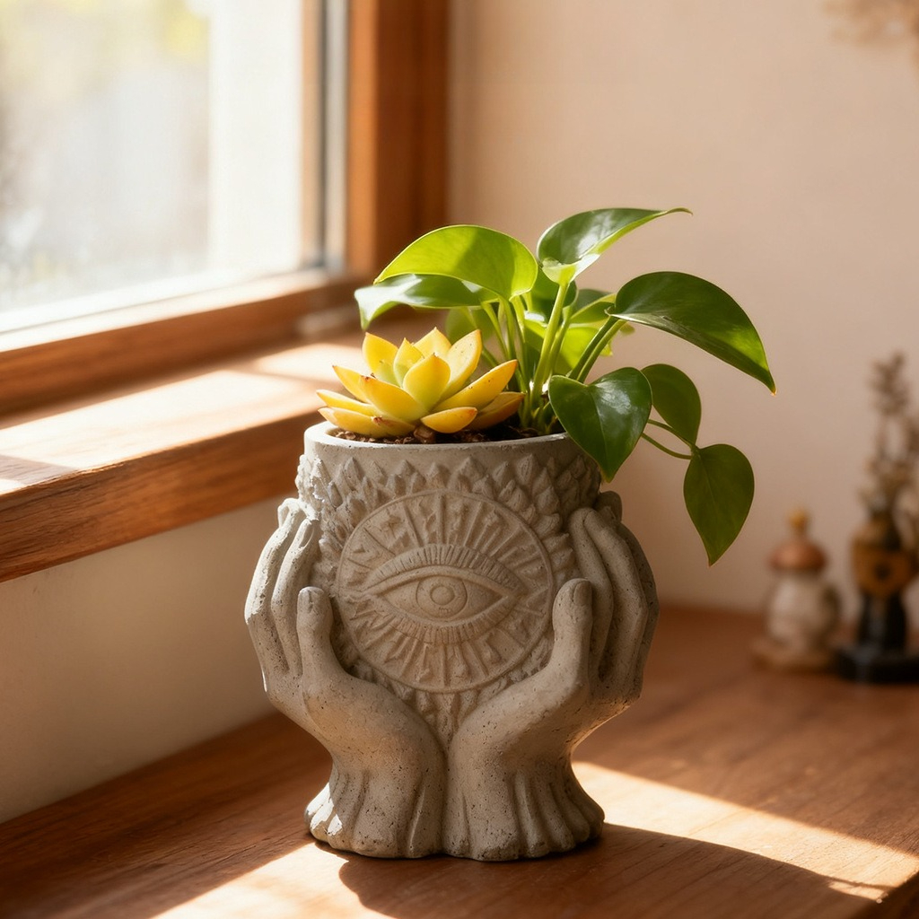 Guardian Eye Candle Cup Silico - Echeveria Succulent recension och pris