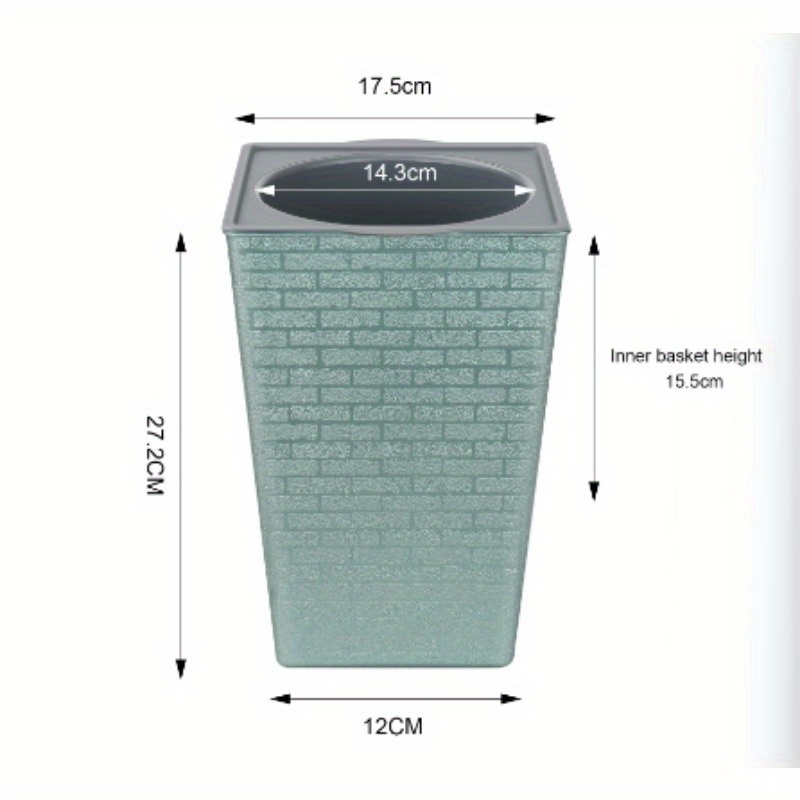 Plastic Brick Pattern Flowerpo - Pilea Peperomioides recension och pris