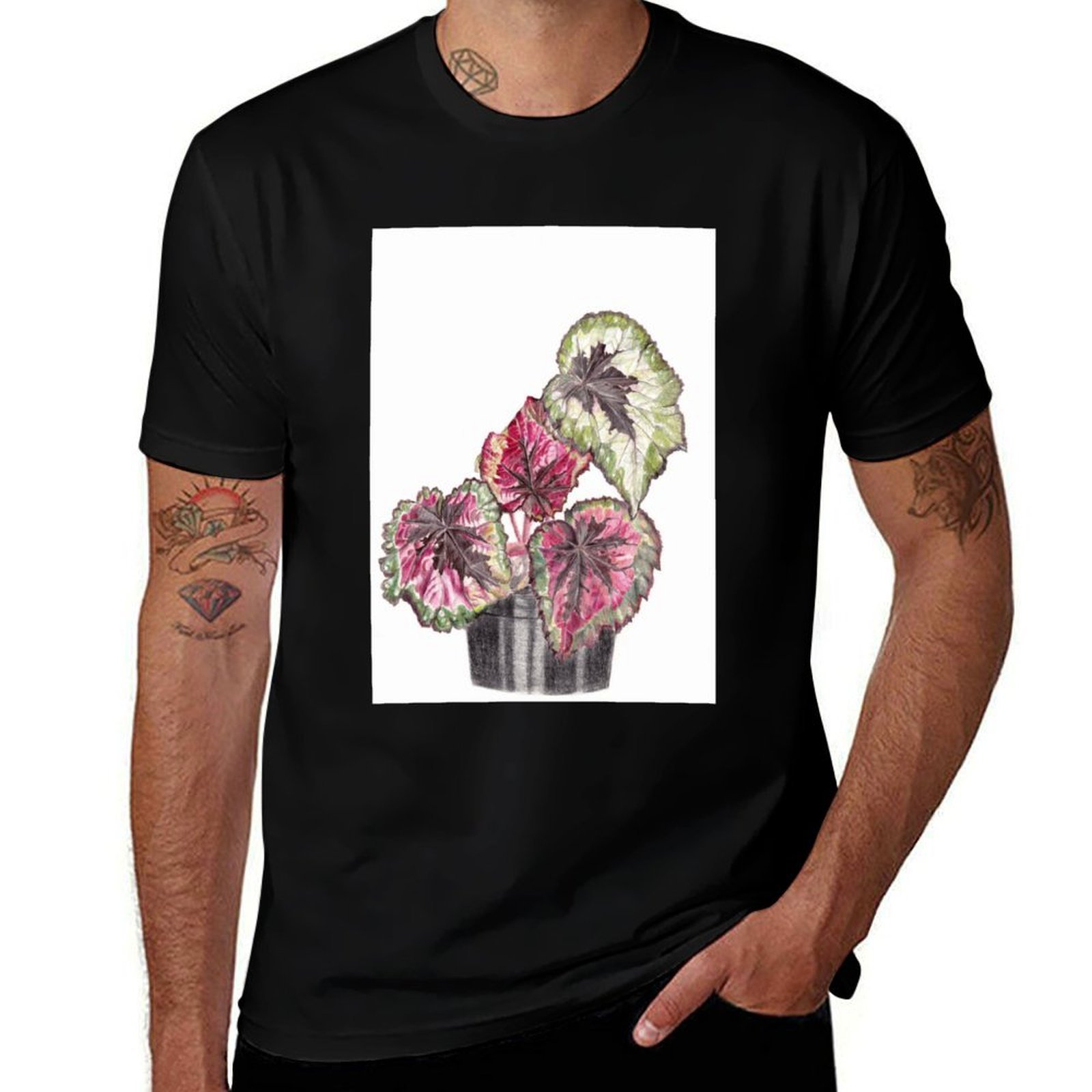 Begonia Rex T-Shirt Simple Gra - Begonia Rex recension och pris